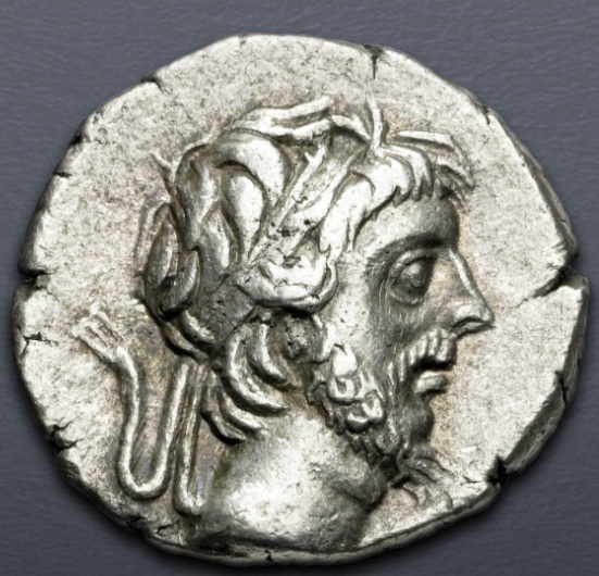 Ariobarzanes III Eusebes Philoromaios, 42-41 BCE (Cappadocia - Mint A - Eusebeia under Mt. Argaios -  AR Drachm)